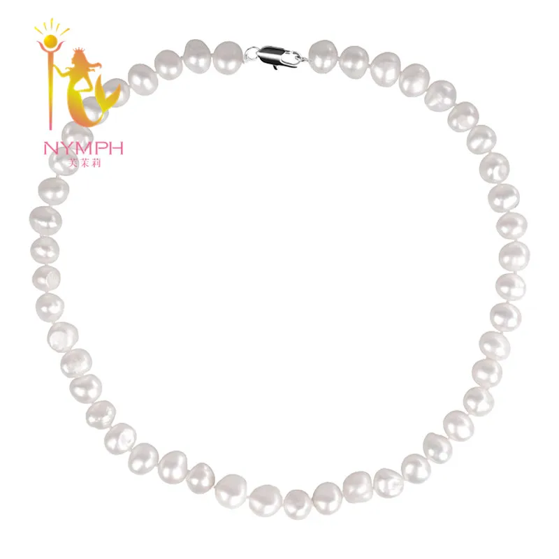 Ожерелье с жемчугом NYMPH жемчужное ожерелье в стиле барокко Из Белого