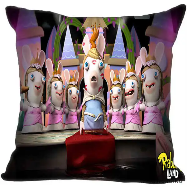 Square Pillowcases Наволочка Rabbids Go Home квадратная на молнии наволочка(одна сторона) 180522-17-35 - Цвет: Square Pillowcases