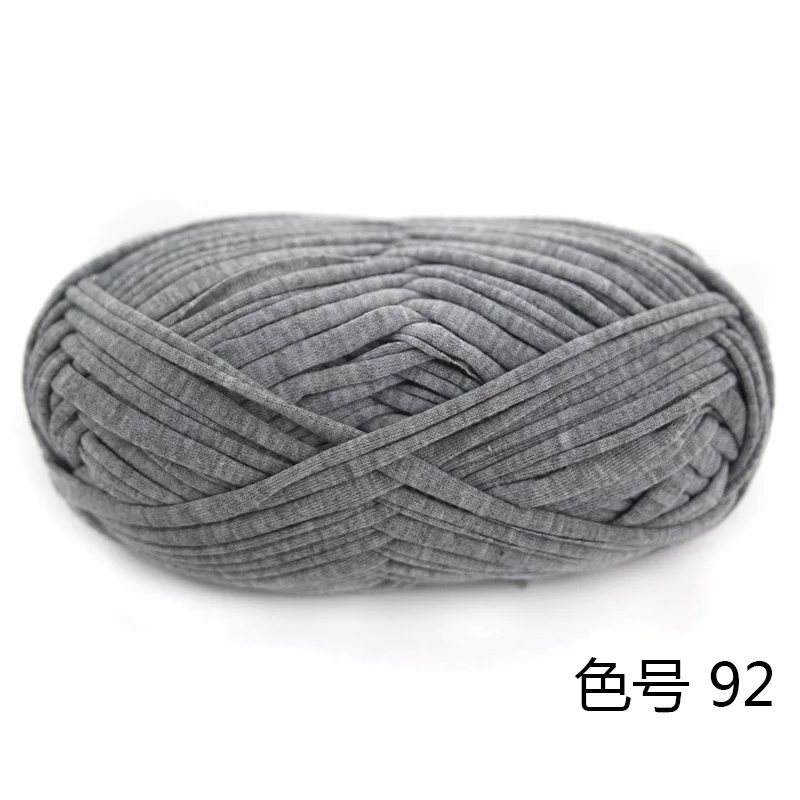 2 шт. DIY Вязание Шерсть креативная пряжа Экологичная 100 г Skein ручной работы Смешанная лента футболка пряжа для вязания крючком - Цвет: 92