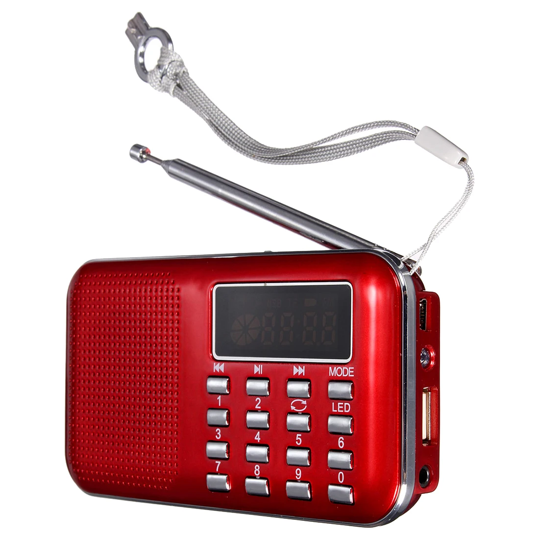 Портативное мини радио FM портативный цифровой динамик USB Micro SD TF карта Mp3 музыка