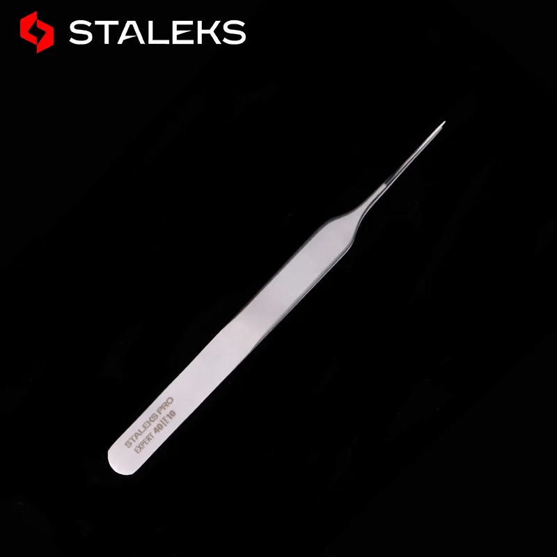 Пинцет STALEKS PRO 40 10 пинцет для наращивания ресниц необходимый цветения