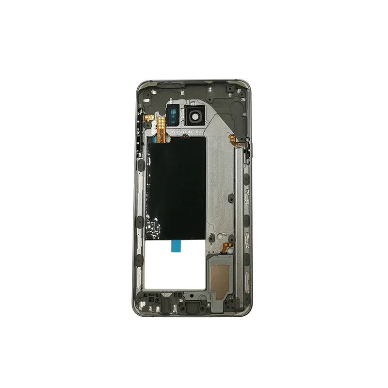 Для Samsung Note 5 N920F N920C Средний пластинчатый корпус Рамочная Лицевая панель+ Боковая кнопка+ объектив камеры+ запчасти NFC Note5