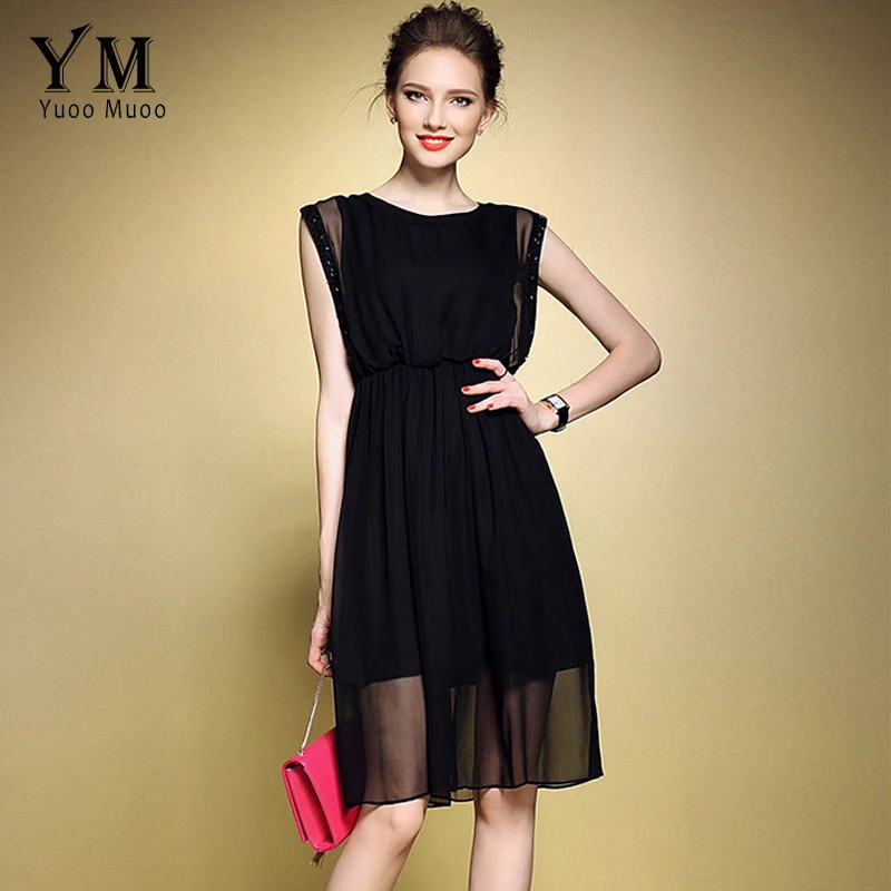 YuooMuoo Новое Прибытие Лето Женщины Red Dress Европейский Стиль Элегантных Женщин