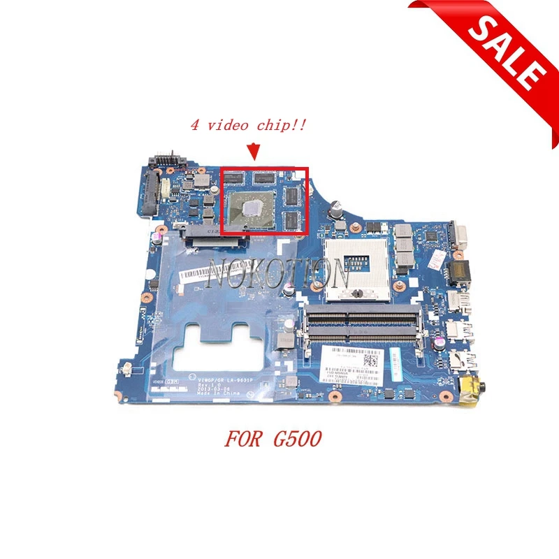 NOKOTION VIWGP GR LA-9631P для lenovo ideapad G500 15,6 дюймов материнская плата для ноутбука SLJ8C HM76 Radeon HD 8750M GPU