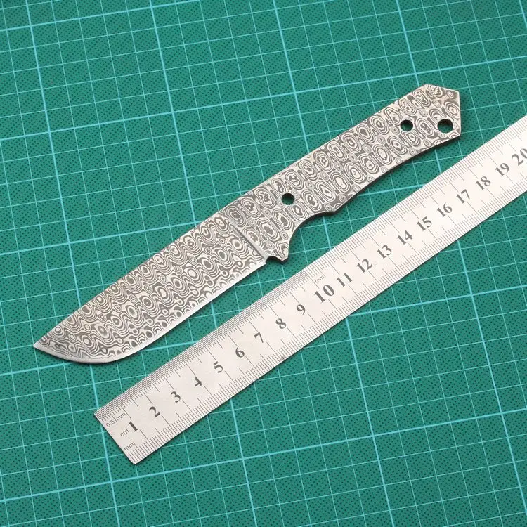 440C& 1095 кованая Дамасская сталь нож лезвия заготовки острый фиксированный охотничий нож кемпинг нож 58HRC