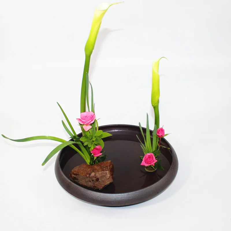 Японский цветочный горшок ручной работы грубая керамика аквариум для рыб