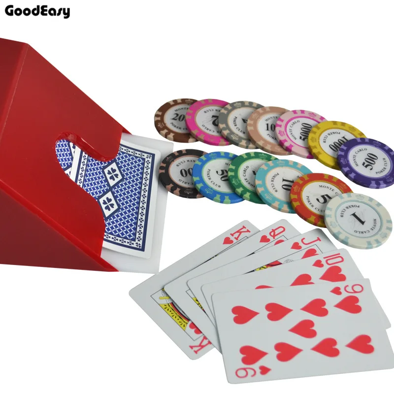 6decks/комплект GYT 100% пластик набор игральных карт техасский холдем покера
