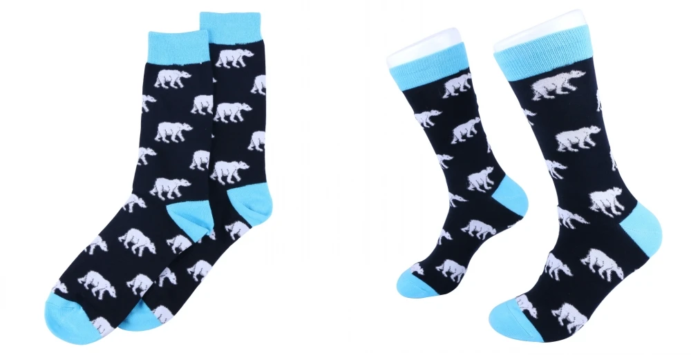 Дизайн, повседневные носки в стиле Харадзюку, Носки с рисунком медведя, пингвина, осьминога, Кита, носки с животными для женщин и мужчин