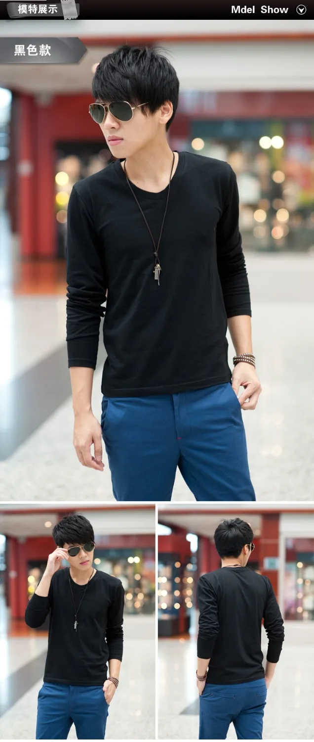 2016 Новый Человек Футболка Подходит Случайные Футболки Мужчин С Длинными