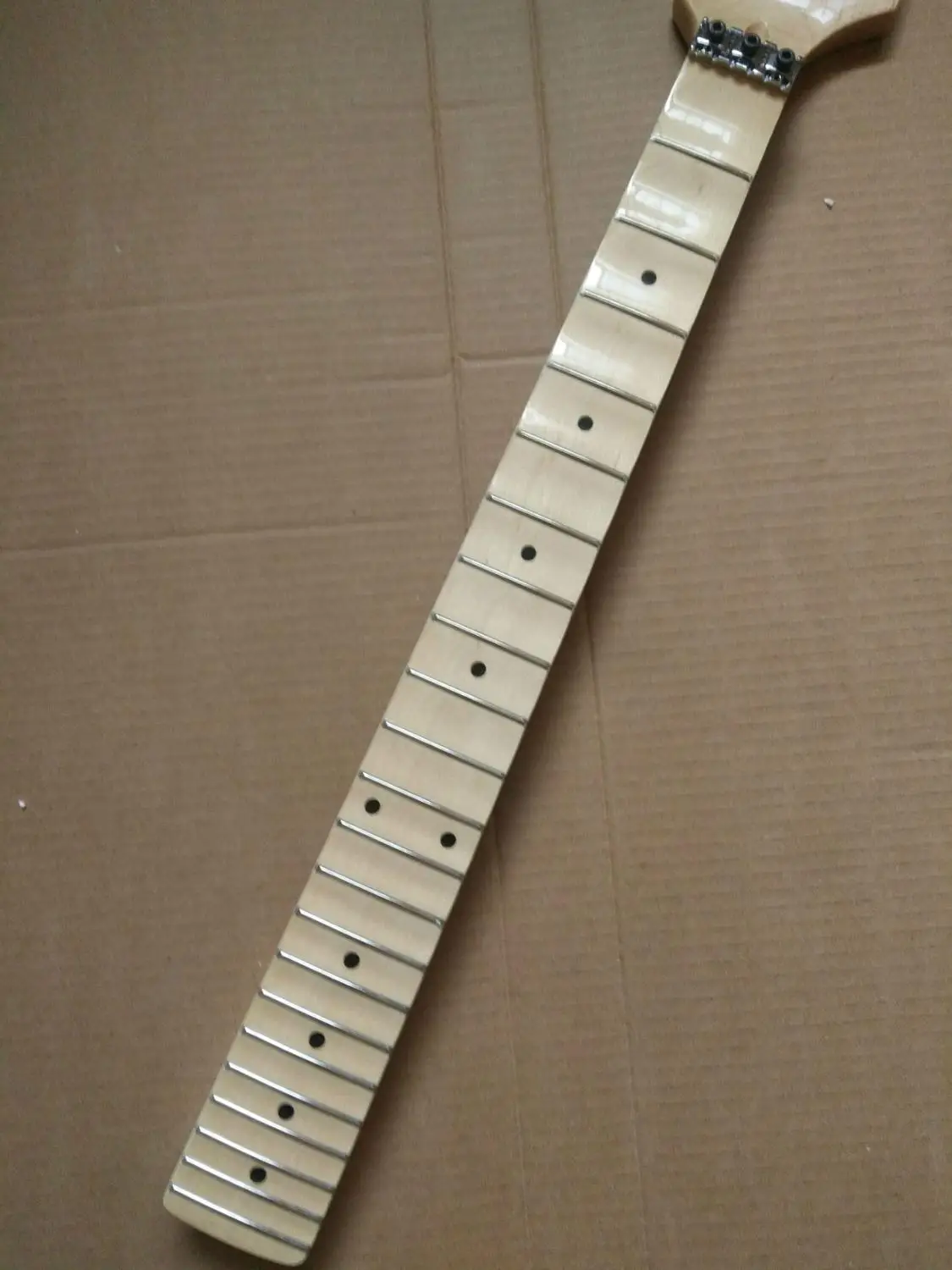 Новый Полный scalloped гитары шеи замена 22 лада клен ST стиль Floyd rose nut|Гитары| |