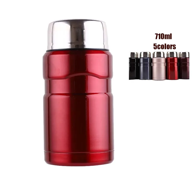 Термос 710 мл для еды большие вакуумные фляжки Ланч бокс изолированный контейнер