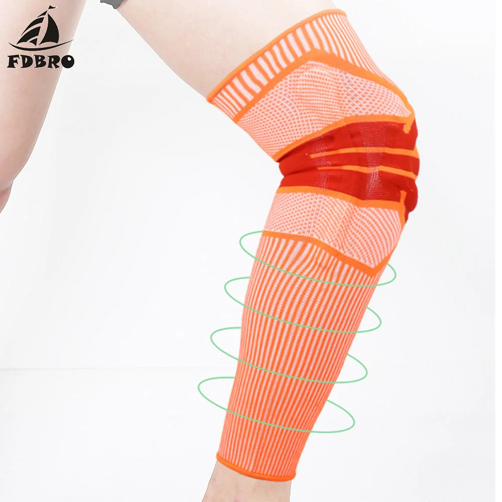 FDBRO компрессионные наколенники для фитнеса Защитные Спортивные длинные рукава