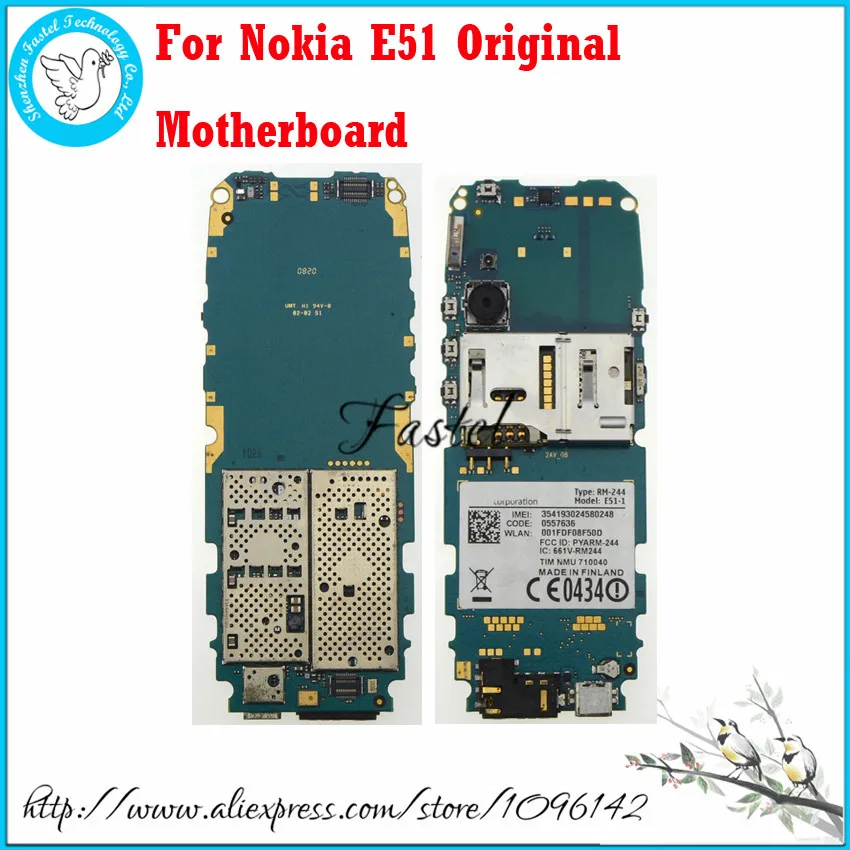 Оригинальная разблокированная материнская плата для сотового телефона Nokia E51 +