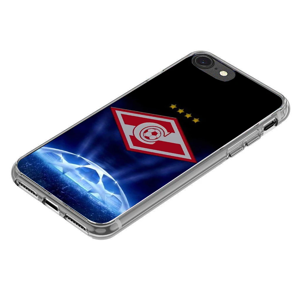 Москва русский Футбол логотип мягкий прозрачный силиконовый чехол для iPhone X 8 7