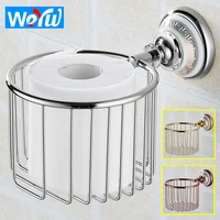 toilet paper holder creative gold brass ceramic paper towel holder basket wall mounted roll paper holder decorative storage rack