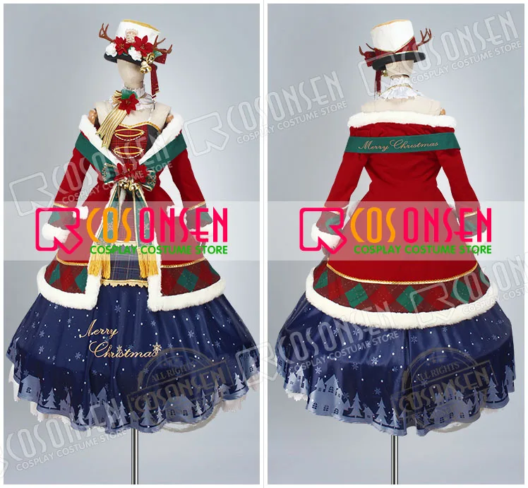 COSPLAYONSEN Love Live! Рождественский костюм для косплея Nozomi Tojo 2016 | Тематическая одежда и