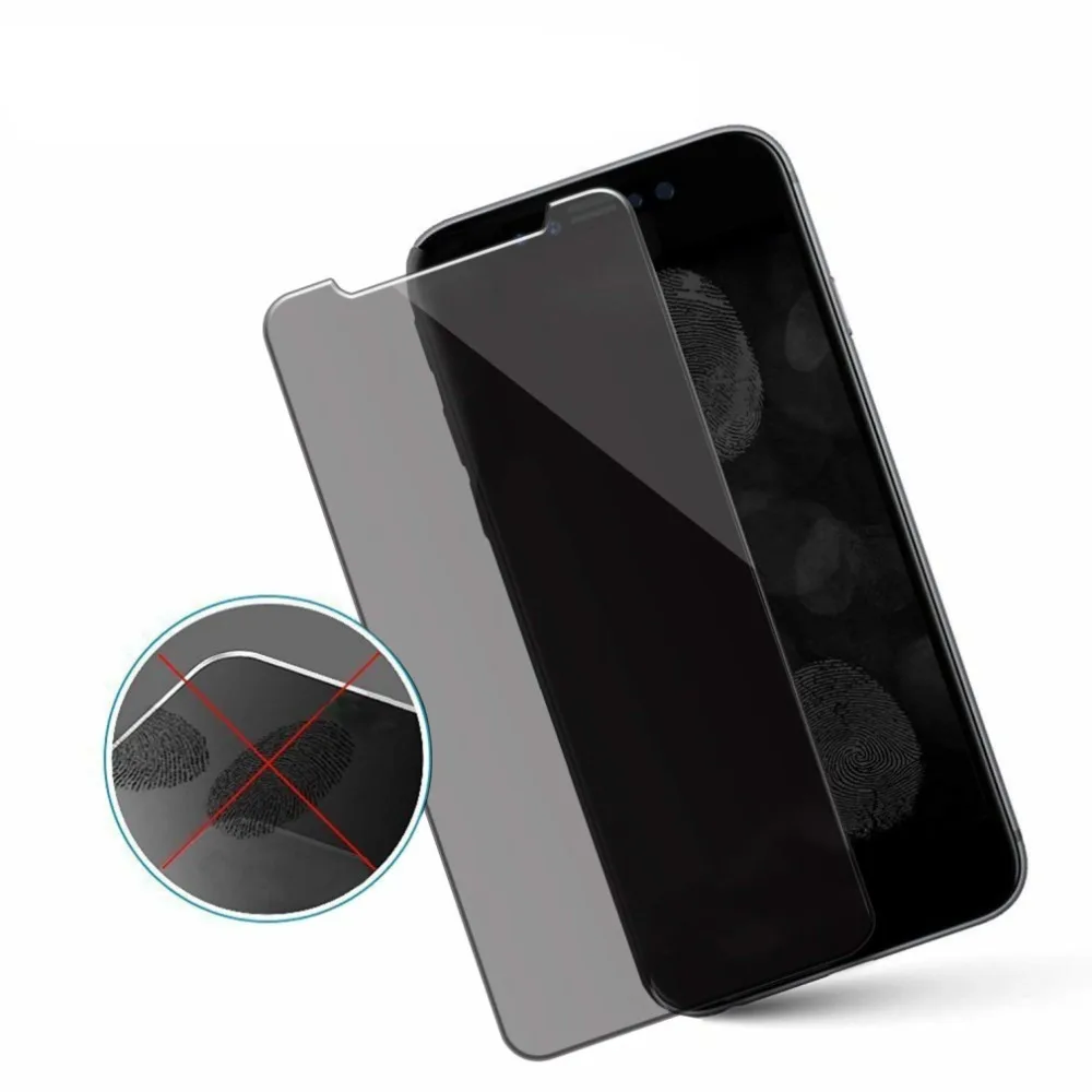2pcs Anti-Spy Tempered Glass Privacy Screen Protector For iphone 11 Pro Max Xr X Xs 2.5D Case Friendly | Мобильные телефоны и