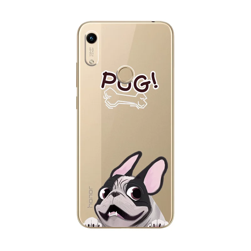 A02 Чехол с милой собачкой для huawei Y6 Y7, красивые цветы, 3D рельефный кружевной чехол для huawei Honor 8A, чехол для телефона Honor8A - Цвет: A02