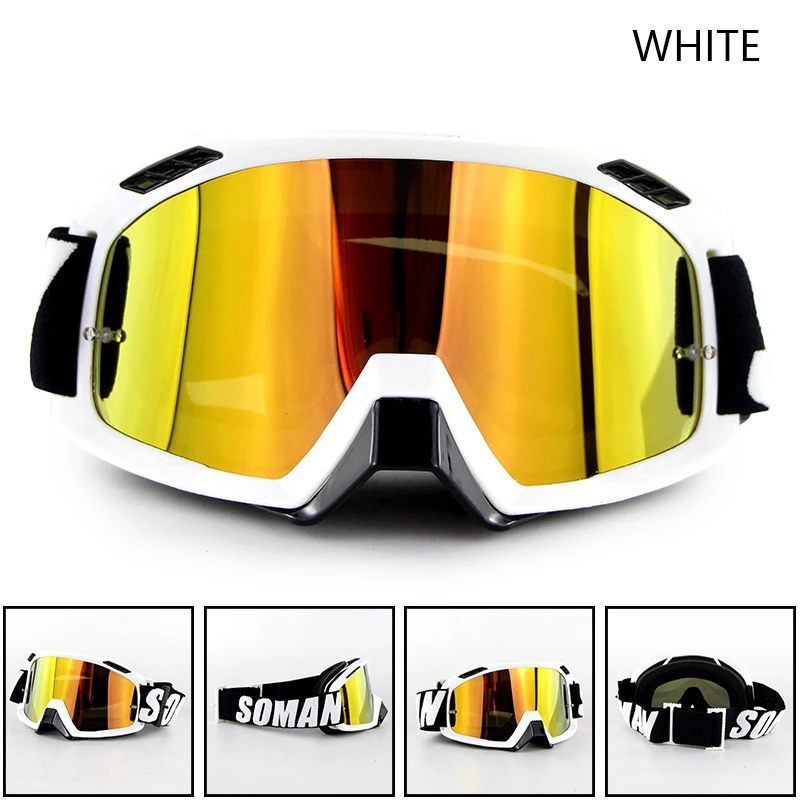 Soman SM15 мотоциклетный шлем защитные очки для мотокросса гонка на мотобайке Gafas лыжные очки+ коробка