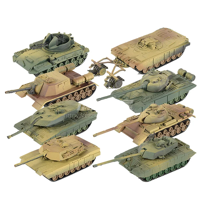 8 шт 1:72 4D пластиковые собрать бак 1st поколения Вторую мировую войну модельная