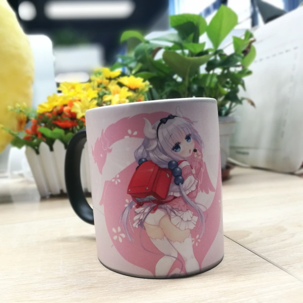 Аниме JK Kobayashi-san Chi No Maid Dragon KannaKamui Косплей изменение цвета кружка Kanna Kamui девушка Ежедневно напиток чашка