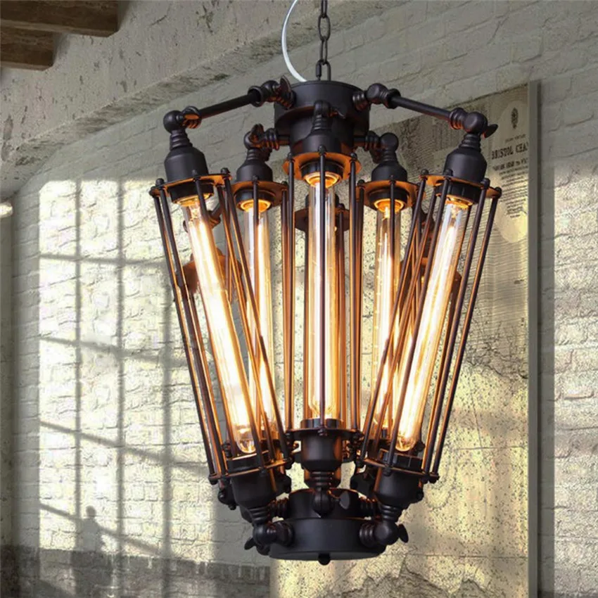 American Retro Pendant Lights Industrial lamp Loft Vintage Restaurant Bar Alcatraz Island Edison Lamp Hanging light | Лампы и