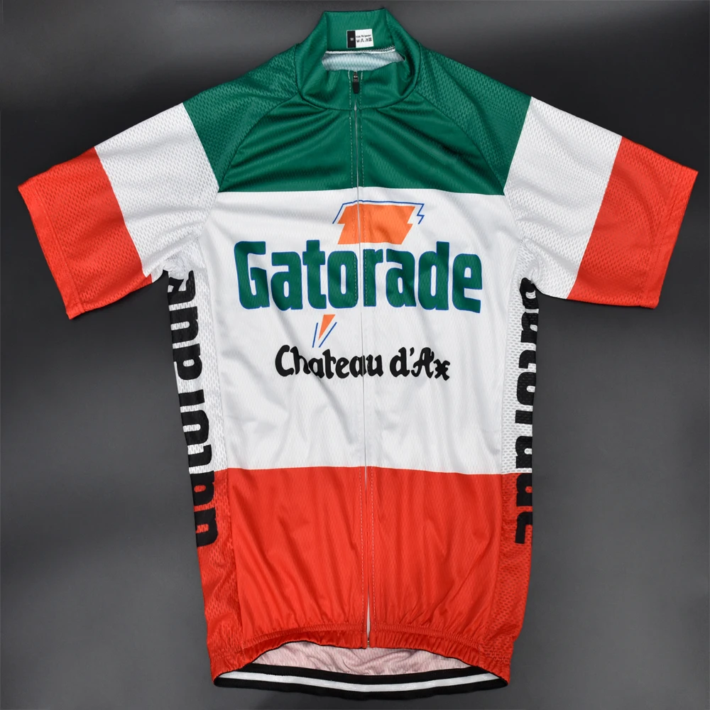 Новая команда Pro team человек № 51 Gatorade Ретро футболка с коротким рукавом Костюмы дорожный Mtb Велоспорт Джерси manga de ciclo