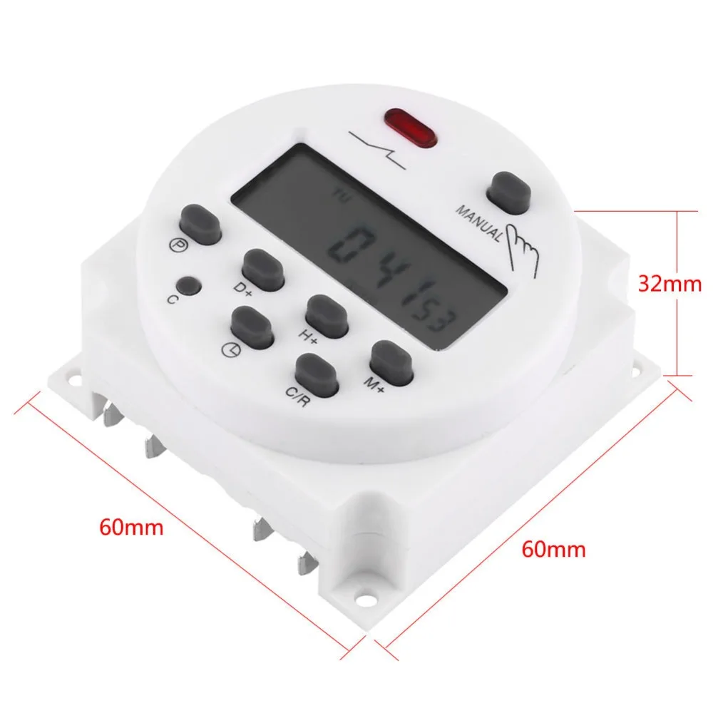 CN101A 24V-220V LCD Digital Weekly Programmable Power Timer Time Relay Switch im | Обустройство дома