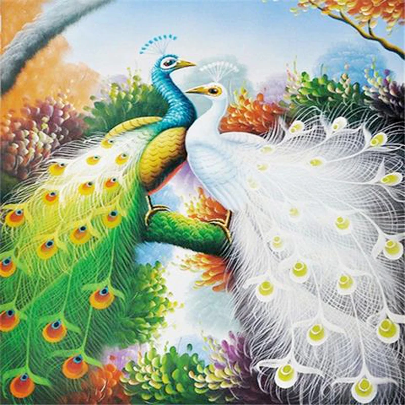

Lifyy Diy Diamond Painting Diamond Art Diamond Painting Full Drill Square Round Paint By Home Decor Peacock