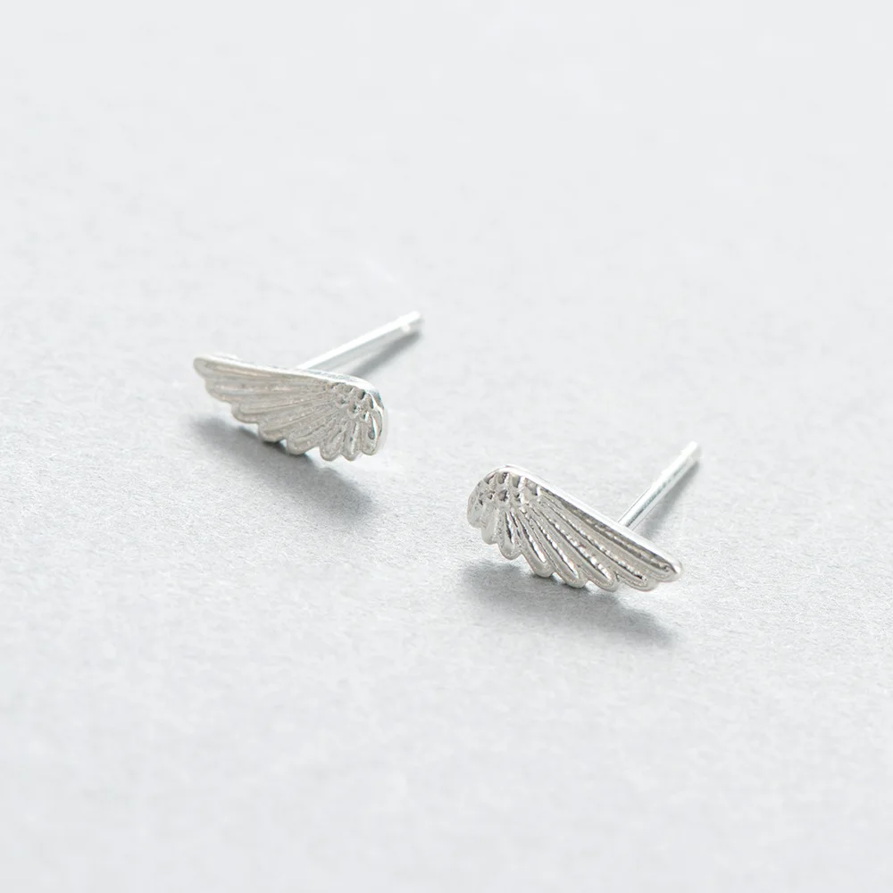 Angle wings серьги 100% стерлингового серебра 925 пробы ювелирные изделия мода