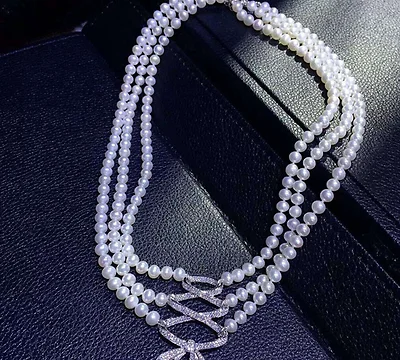 Ожерелье с жемчугом диаметром 17 18 19 дюймов 8 9 мм|pearl necklace|white pearl necklacenecklace necklace |