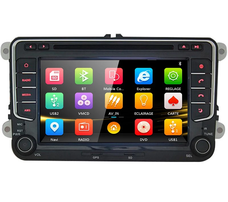 7 дюймов Автомобильный dvd плеер с gps навигацией аудио Радио стерео USB/SD BT/TV Canbus