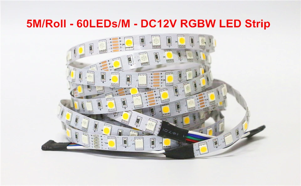 5 м/упак. SMD 5050 RGBW RGBWW Светодиодная лента DC 12 В 60 светодиодов/M IP20 IP65