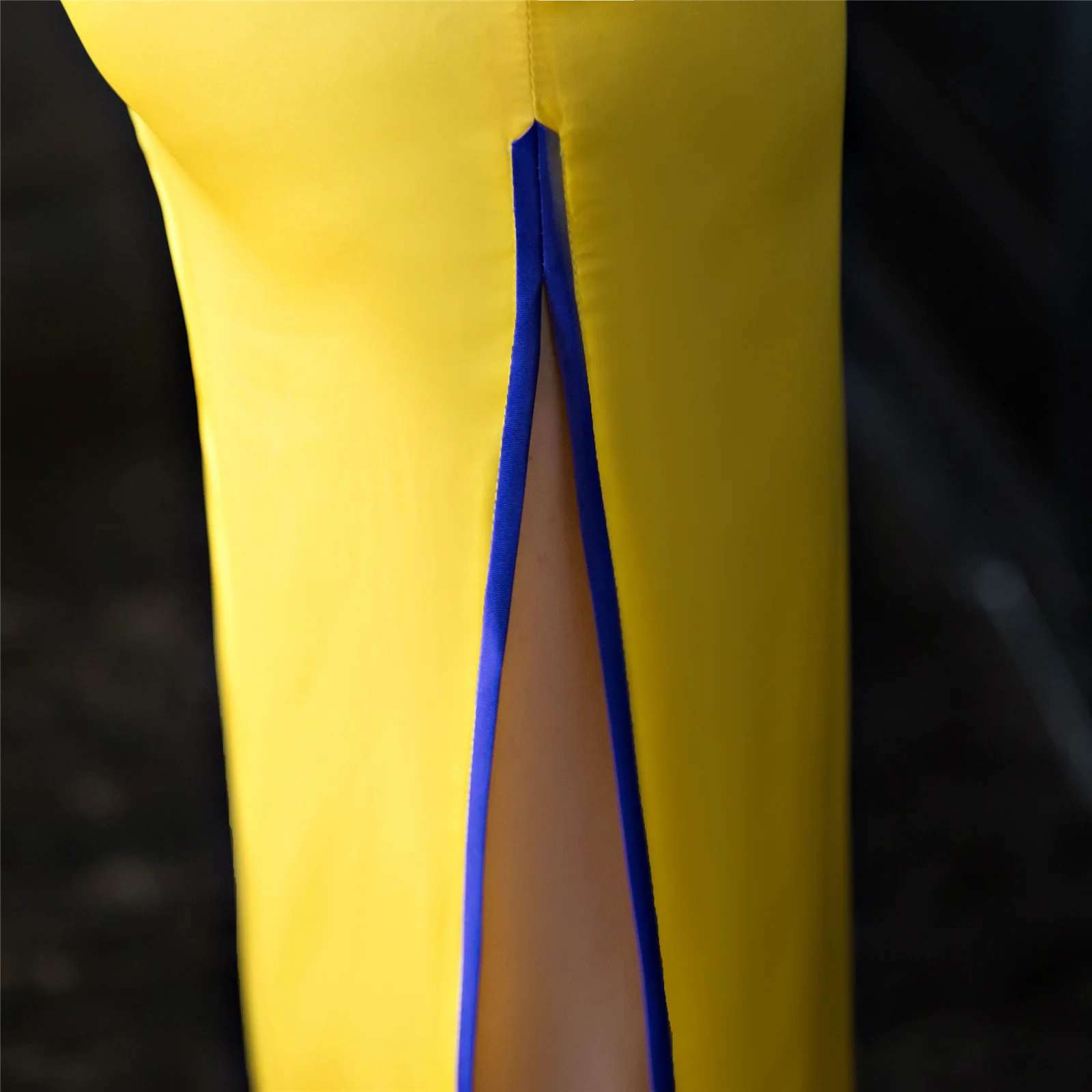 Платье-Ципао женское шелковое с длинным рукавом и вышивкой батальных размеров xxxl