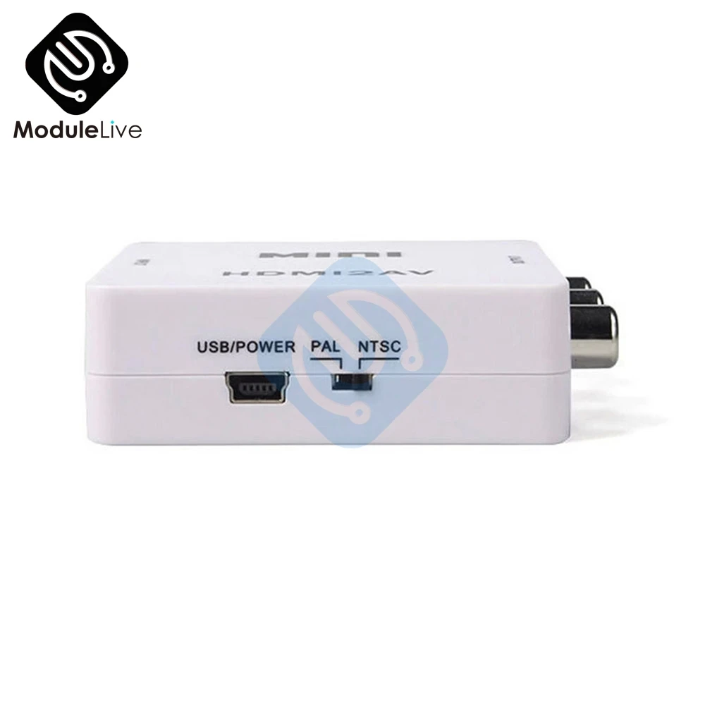 1080P Mini 0 5 м HDMI в RCA AV конвертер адаптер для Android TV Smart Box Ноутбук Chromecast NTSC/PAL HDMI2AV|mini