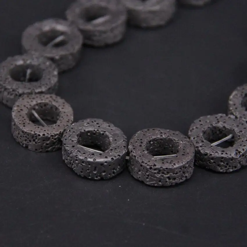 2 нити/партия круглые бусины в форме вулканической лавы | Украшения и аксессуары