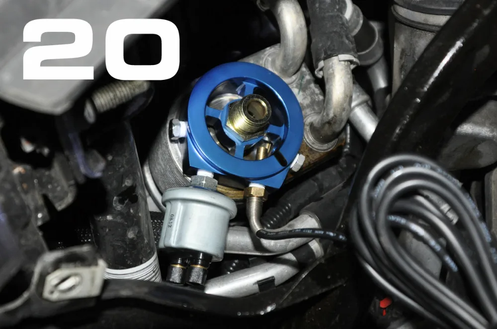 Масляный фильтр алюминиевый кронштейн для измерителя давления масла