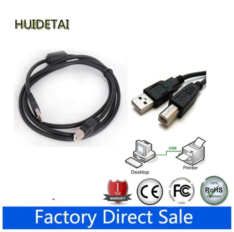 USB-кабель 5 футов 1 м Шнур 2 0 для принтера HP COLOR LASERJET 1312 NFI MFP 9085MFP | Компьютеры и офис