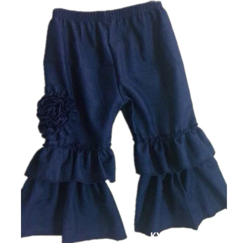 5 шт. детские джинсовые брюки с оборками|girls denim pants|pants kidskids pants |