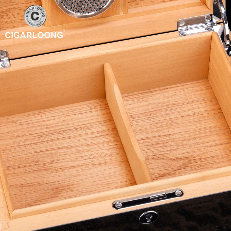 2019 Новое поступление роскошный 2 части большой емкости гумидор для сигар с