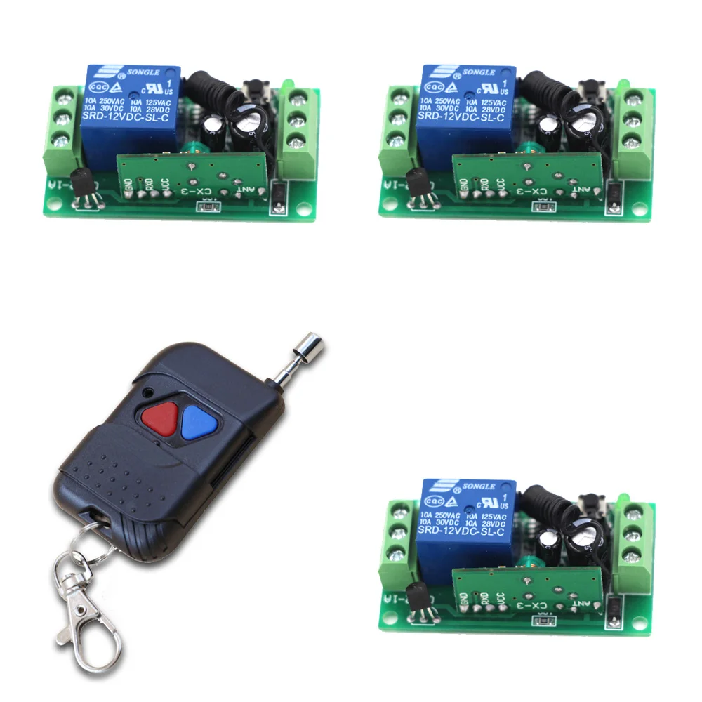 Новый беспроводной релейный переключатель для открывания дверей 24 В 9 12 1 канал