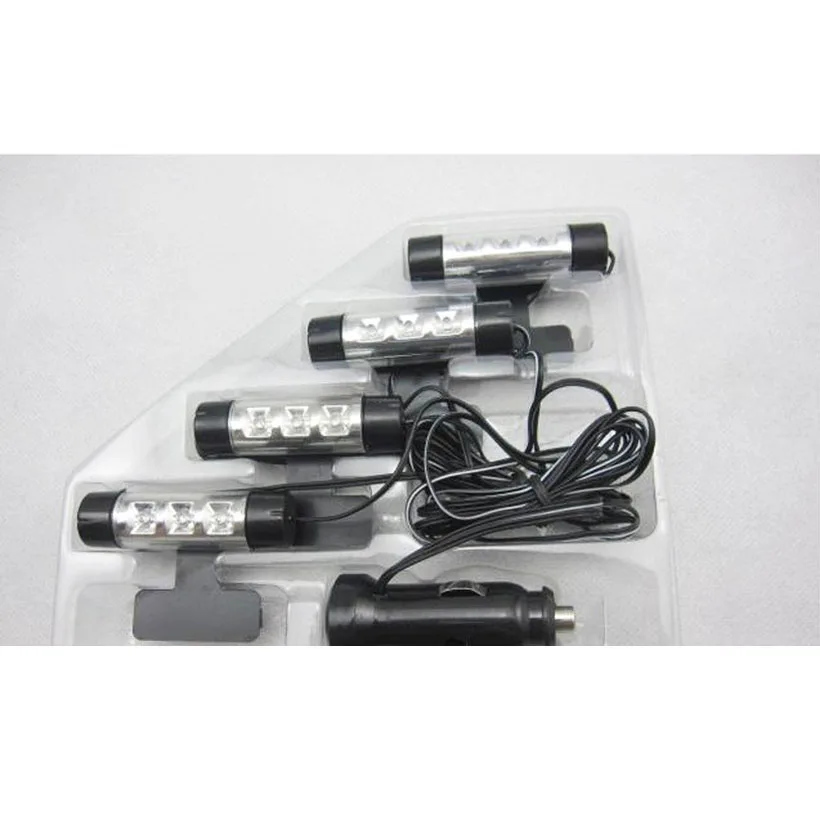 Автозапчасти 4 в 1 подошвы подсветильник для автомобиля светодиодная подсветка