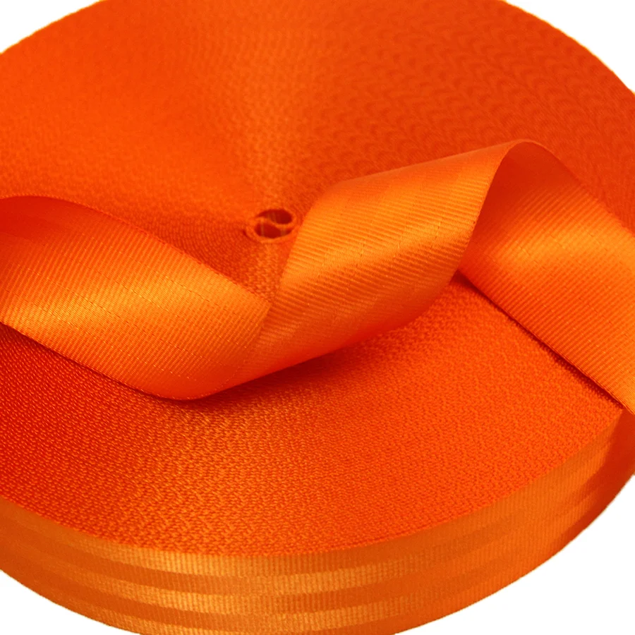 Ремень безопасности для автомобиля оранжевая лямка на плечо 47 мм|Тесьма| |