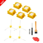 Для пылесоса iRobot Roomba 700 Series 760 770 780 790, запасная часть, 3 боковые щетки, щетки, Hepa фильтр