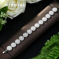 hibride fashion womem bangle bracelet luxury aaa cubic zirconia stone paved shining cz bracelet wedding bracelet for bridal b 77