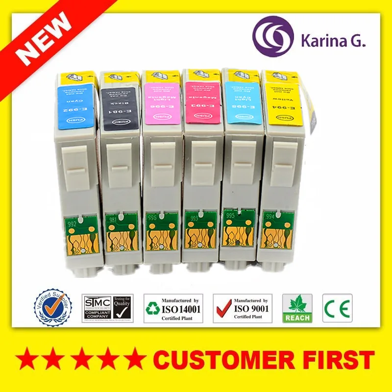 Совместимый картридж с чернилами для Epson Artisan 600/700/710/800/810/725/835/837 чипом|Чернильные