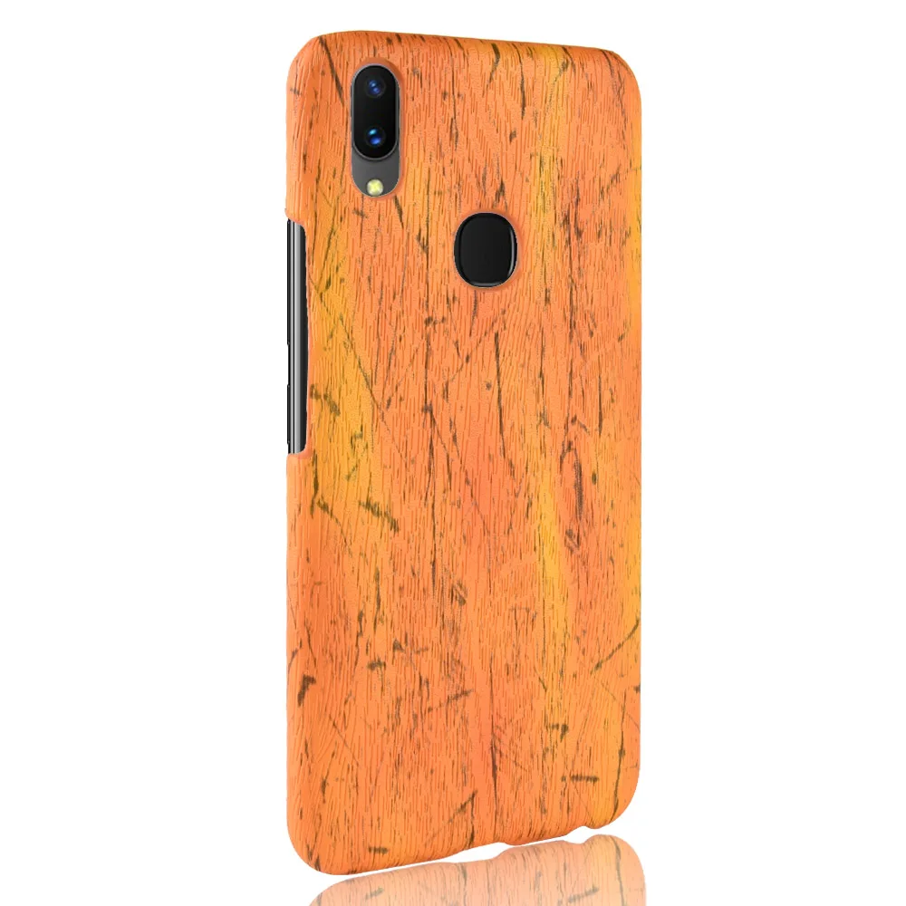 New Arrival Wooden Grain Case For VIVO V9 Classi Mobile Phone Back Cover Capa PU Leather Cases Coque Fundas |