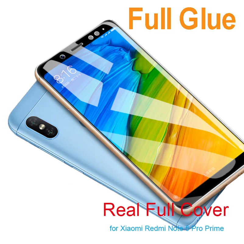 5D полное клеевое покрытие для Xiaomi Redmi Note 5 Pro глобальная защита экрана 9H Защитная