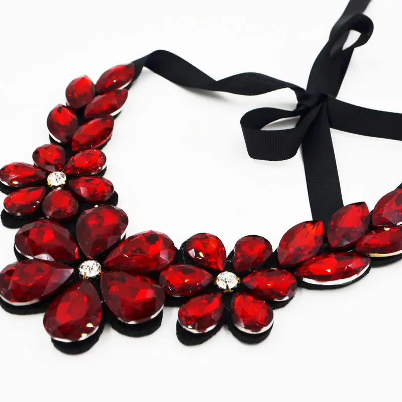 2018 High Quality New Design Fashion collar Choker Luxury Statement Necklaces Multi-color Crystal Necklace Jewelry | Украшения и