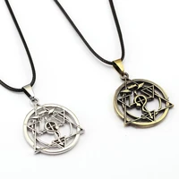 fullmetal alchemist choker necklace homunculus circle pendant men women gift anime jewelry accessories ys11895